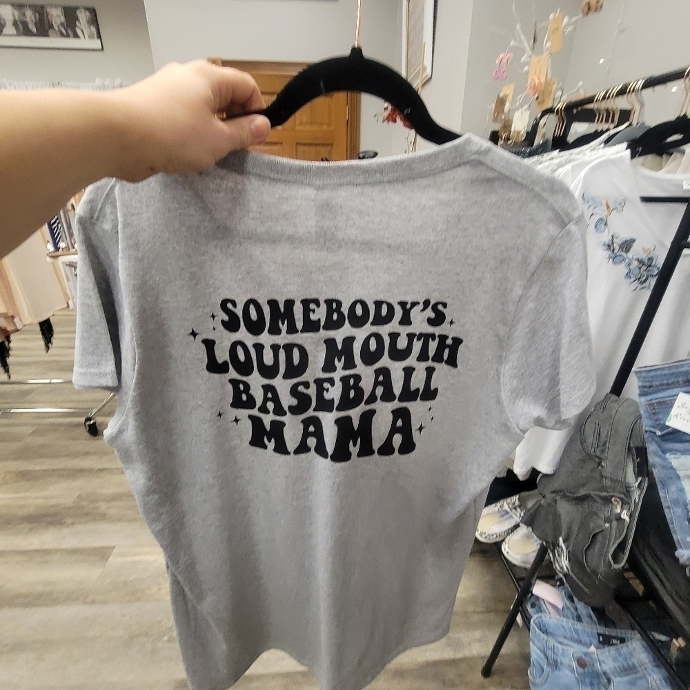 baseball mom tee